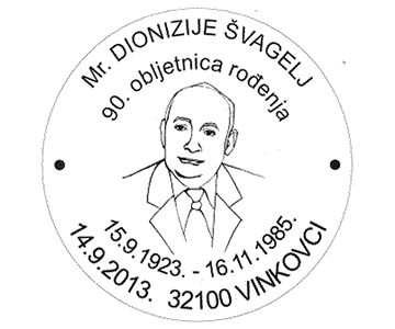 Mr. DIONIZIJE ŠVAGELJ, 90. obljetnica rođenja
